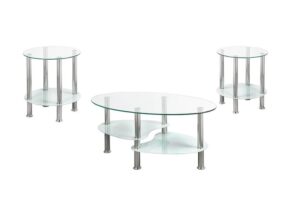 3PC Set Clear Chrome