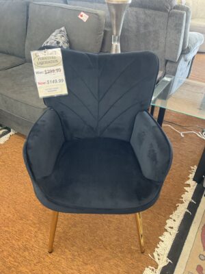 Black velvet Accent chair