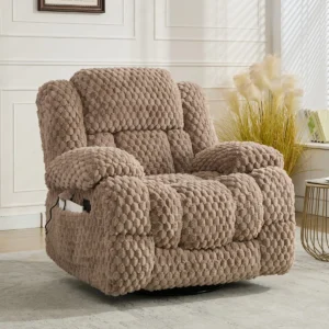 Oversized Recliner with Heat and massage