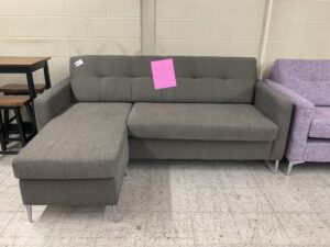MADE IN CANADA 🇨🇦Sectional Brown with gold
