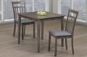 3PC Dining Set washed Grey
