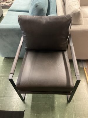 Metal frame accent chair