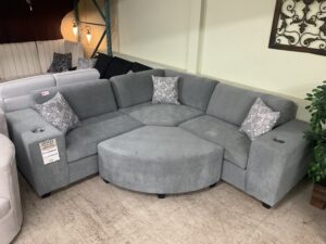 Shannon  Modular Sectional (3PC) With Cup Holders & Ottoman🇨🇦