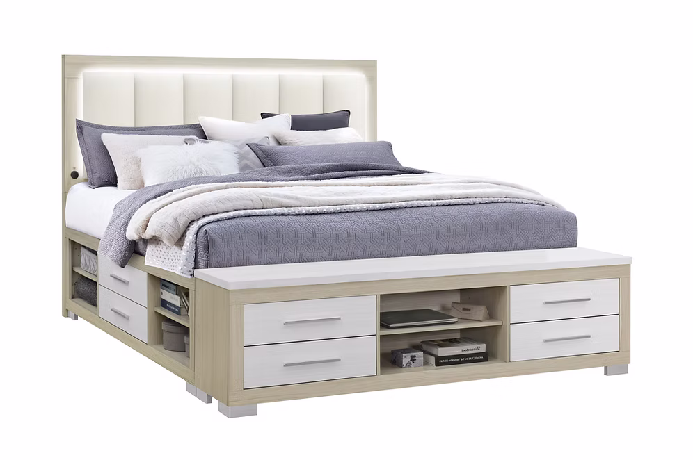 Emma Storage Bed White
